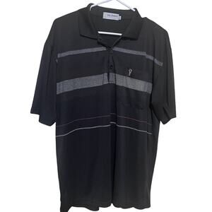 Black Polo Shirt Mens XL Golf Performance Goldmen Xiuxianfushi